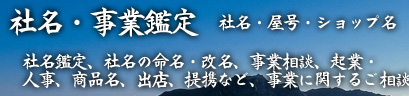 社名・事業鑑定